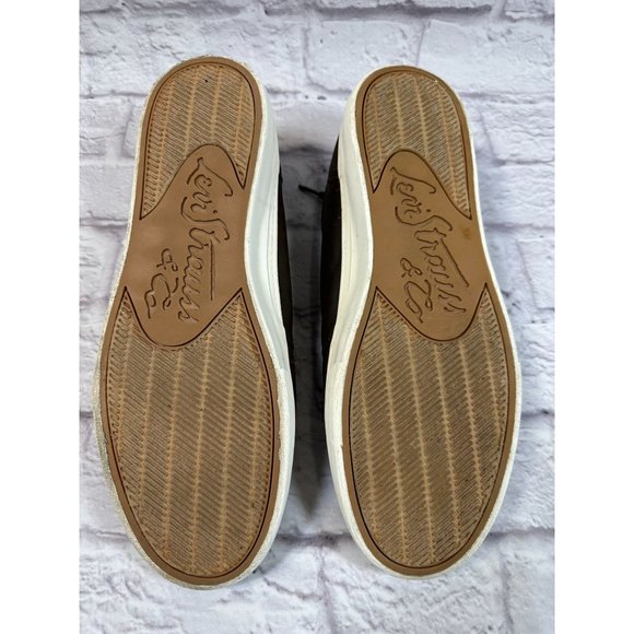 Mens Levi Brown Lace up Sneaker Shoe Size 9.5 - Picture 2 of 11